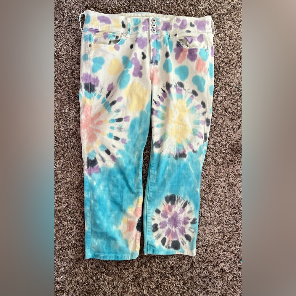 Tie dye Crop Jeggings Unworn